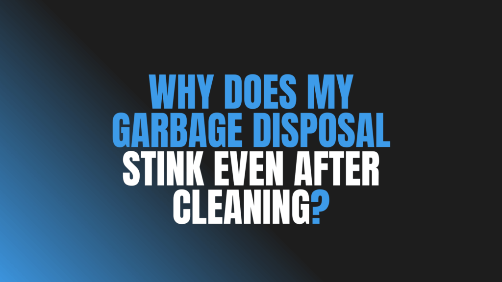 Why Does My Garbage Disposal Stink Even After Cleaning?