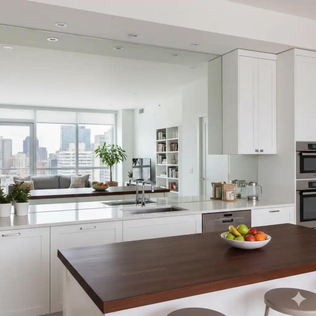 Does a Mirrored Backsplash Really Double Your Kitchen's Size?
