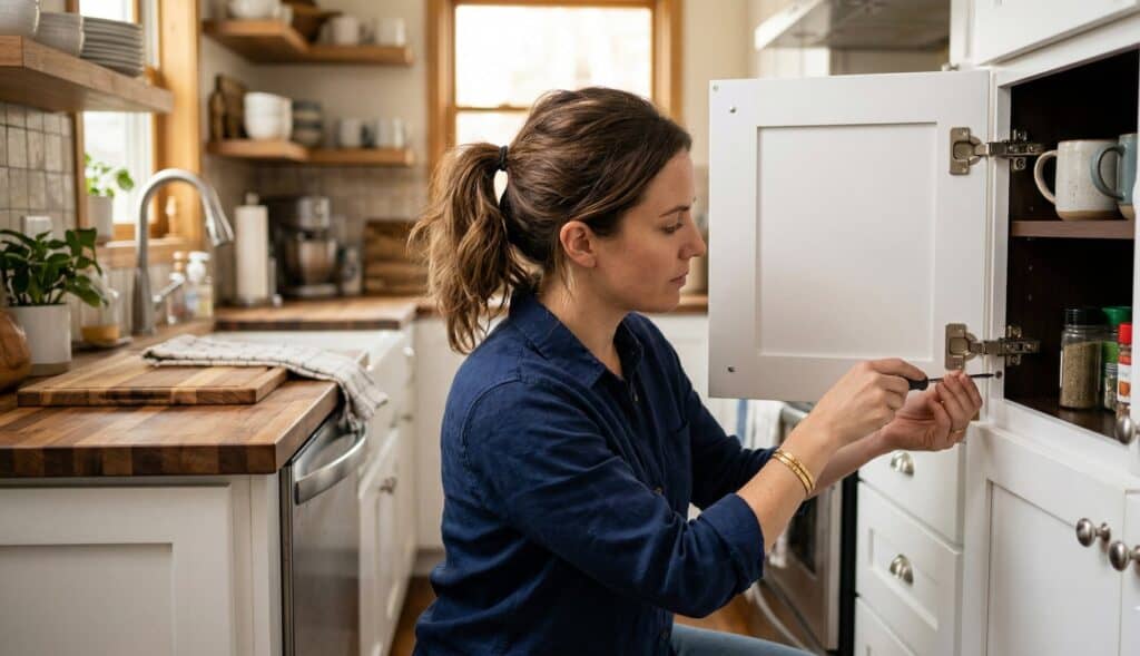 How Do You Fix a Kitchen Cabinet Door That Won’t Stay Closed?